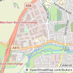 Map of Abingdon, Oxfordshire