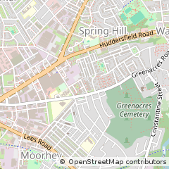 Map of Oldham, Lancashire