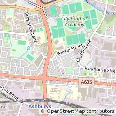 Map of Manchester, Lancashire