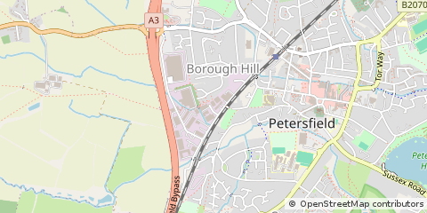 Map of Petersfield, Oxfordshire