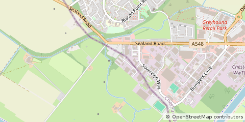 Map of Chester, Flintshire