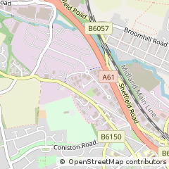 Map of Sheepbridge, Chesterfield