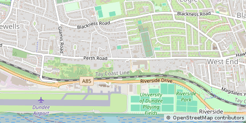 Map of Dundee