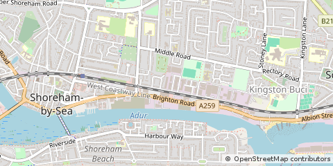 Map of Shoreham-by-SEA, West Sussex