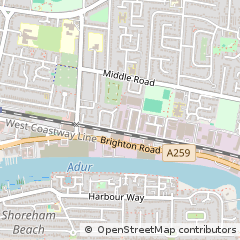 Map of Shoreham-by-SEA, West Sussex