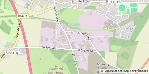 Map of Doncaster, South Yorkshire