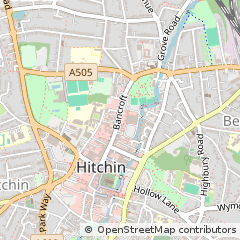 Map of Hitchin, Herts