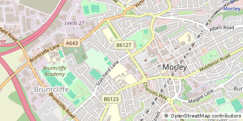 Map of Leeds, West Yorkshire