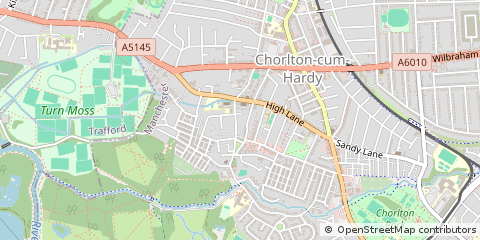 Map of Manchester, Cheshire