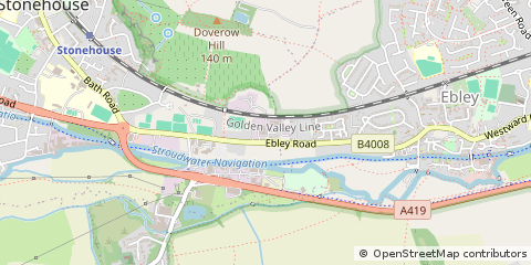 Map of Stonehouse, Gloucestershire