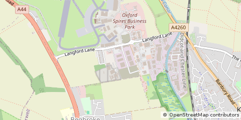 Map of Kidlington, Oxfordshire