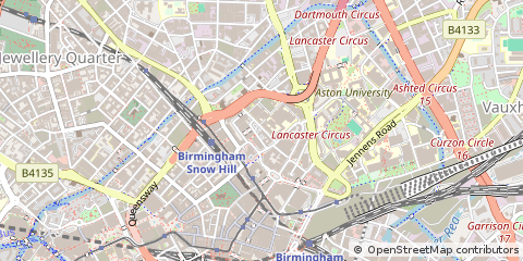 Map of Birmingham, West Midlands