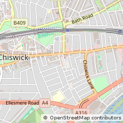 Map of Chiswick, London