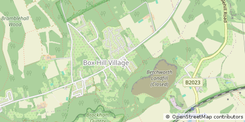 Map of Tadworth, Surrey