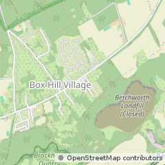 Map of Tadworth, Surrey