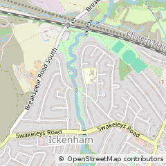 Map of Ickenham, Uxbridge