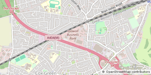 Map of Maidenhead, Berkshire