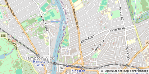 Map of Kingston Upon Thames