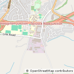 Map of Launceston, Cornwall