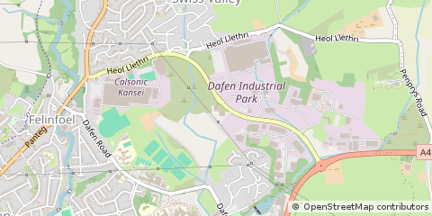 Map of Llanelli, Carms