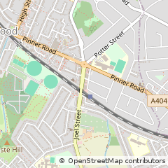 Map of Northwood Hills, Middlesex