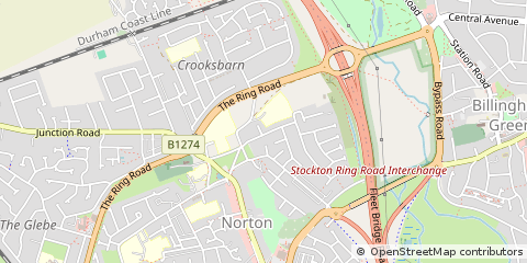 Map of Stockton on Tees