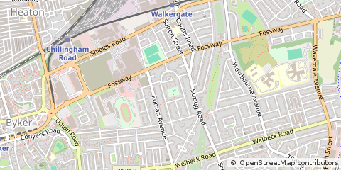 Map of Newcastle Upon Tyne