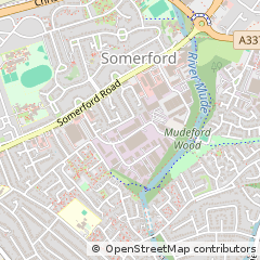 Map of Christchurch, Dorset