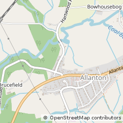 Map of Allanton, Lanarkshire