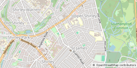 Map of Southampton, Hampshire