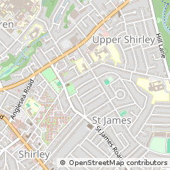 Map of Southampton, Hampshire