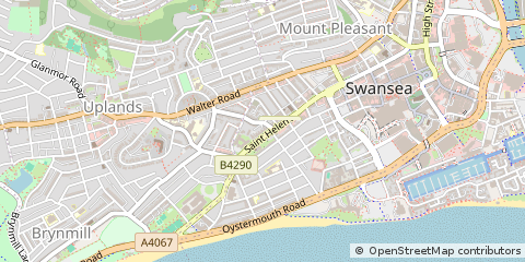 Map of Swansea