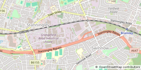 Map of Leeds, West Yorkshire