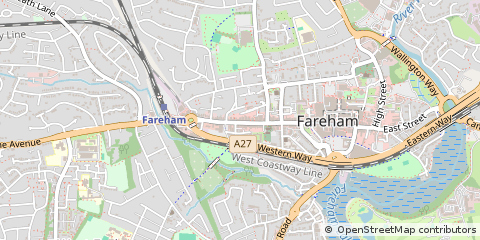 Map of Fareham, Hampshire