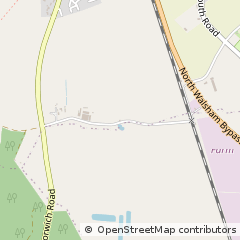 Map of North Walsham, Norfolk