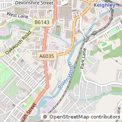 Map of Keighley, West Yorkshire