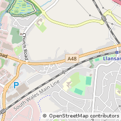 Map of Swansea, West Glamorgan