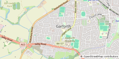 Map of Leeds, West Yorkshire