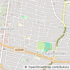 Map of Bournemouth, Dorset