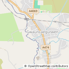 Map of Ammanford, C & C of Swansea