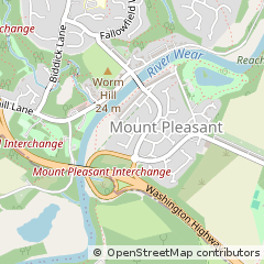 Map of Houghton LE Spring