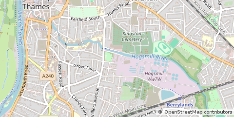 Map of Kingston Upon Thames