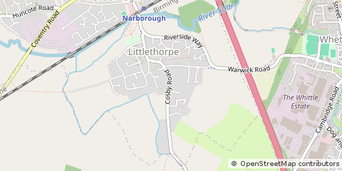Map of Leicester, Leicestershire