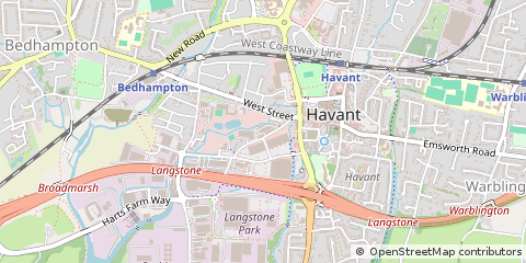 Map of Havant, Hampshire