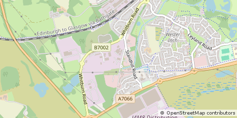 Map of Bathgate, West Lothian