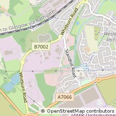 Map of Bathgate, West Lothian