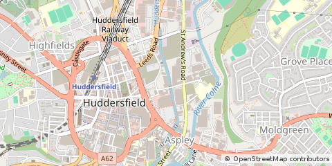 Map of Huddersfield