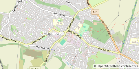 Map of Barnsley, South Yorkshire