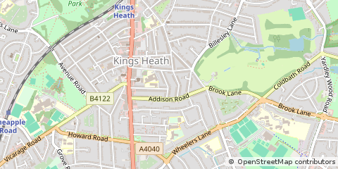 Map of Birmingham, West Midlands