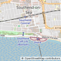 Map of Southend-on-SEA, Essex